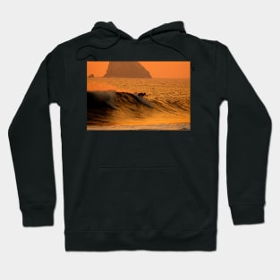 Surfeur au coucher de soleil au Mexique Hoodie